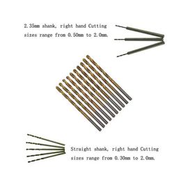 HSSドリルビット ハイス鋼 全研削 DIN338 0.1-3mm