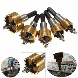 5pcs HSSホールソーセット 16-30mm 金属の掘削のためのTiコーティング