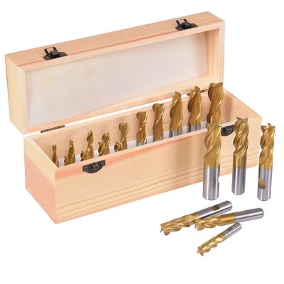 DIN844 4 フルート HSS エンド ミル 金属 ステンレス スチール アルミニウム