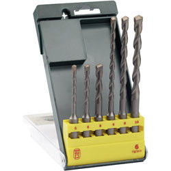 まっすぐなひっくり返されたSandblatedのハンマー・ドリル ビット セットと6PCS SDS