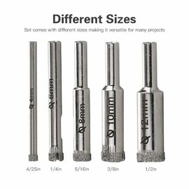 5pcs シルバーダイヤモンドコア ポーセランタイルグランイトのためのブームビットセット
