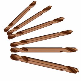 こはく色の終了する二重端の穴あけ工具HSS M35 Co5%ずんぐりしたボディ ツイスト ドリル ビット
