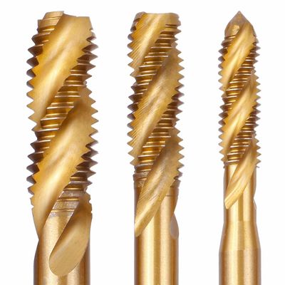 M12 チタンコーティング スパイラルフルート HSS マシンタップ DIN371
